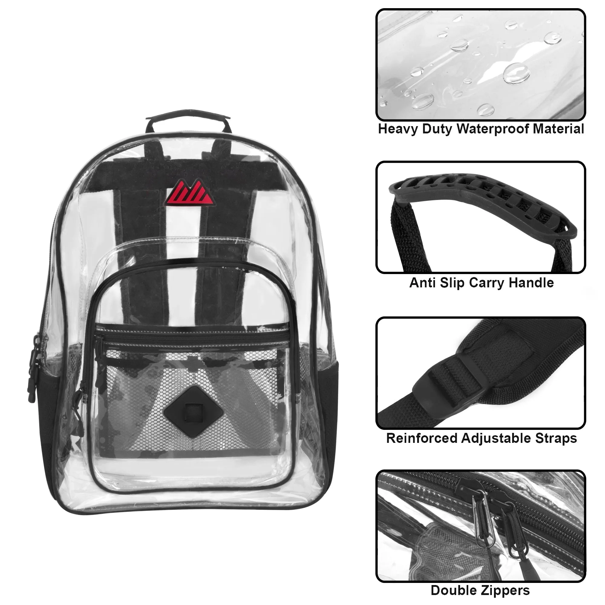 18-Inch Summit Ridge Clear Backpack