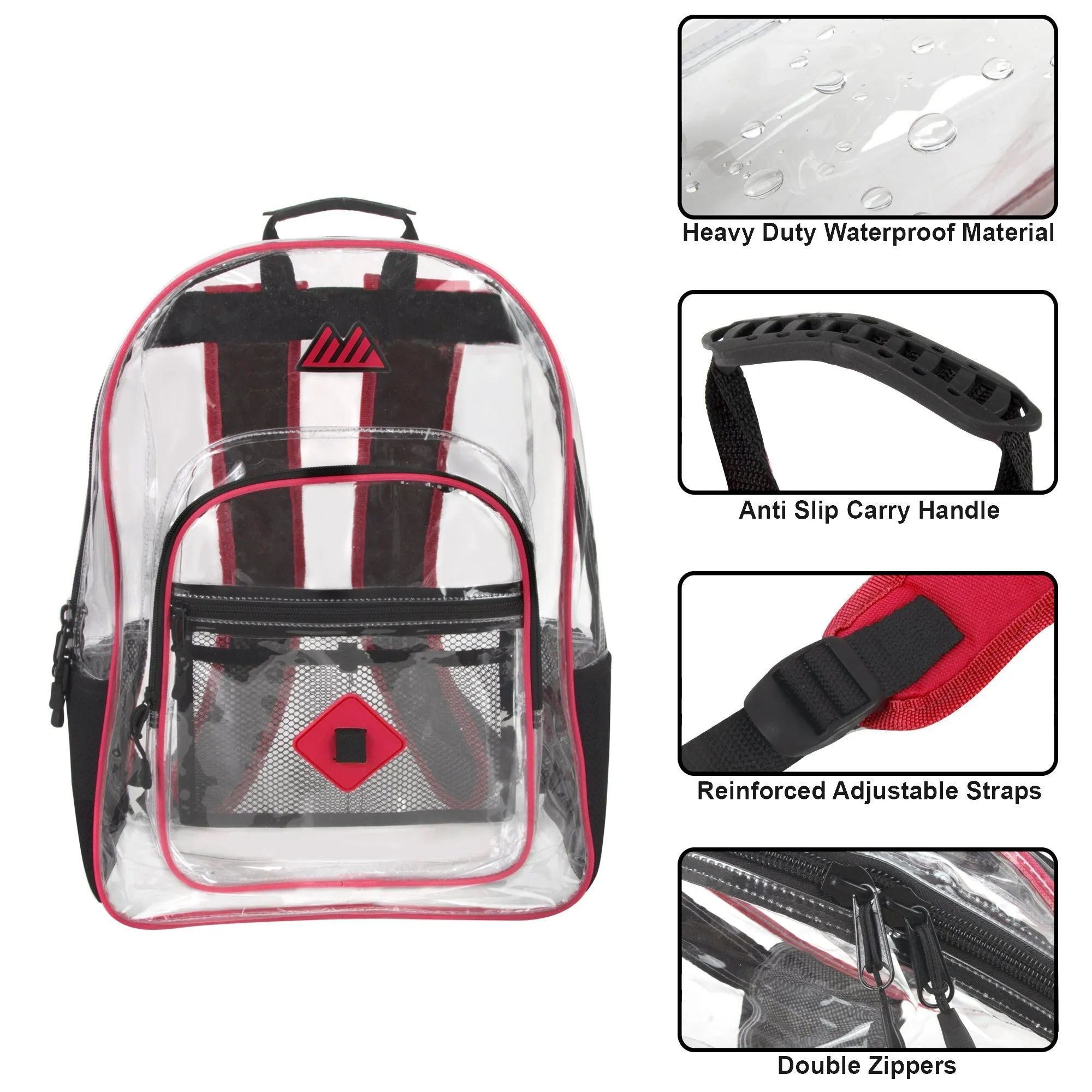18-Inch Summit Ridge Clear Backpack