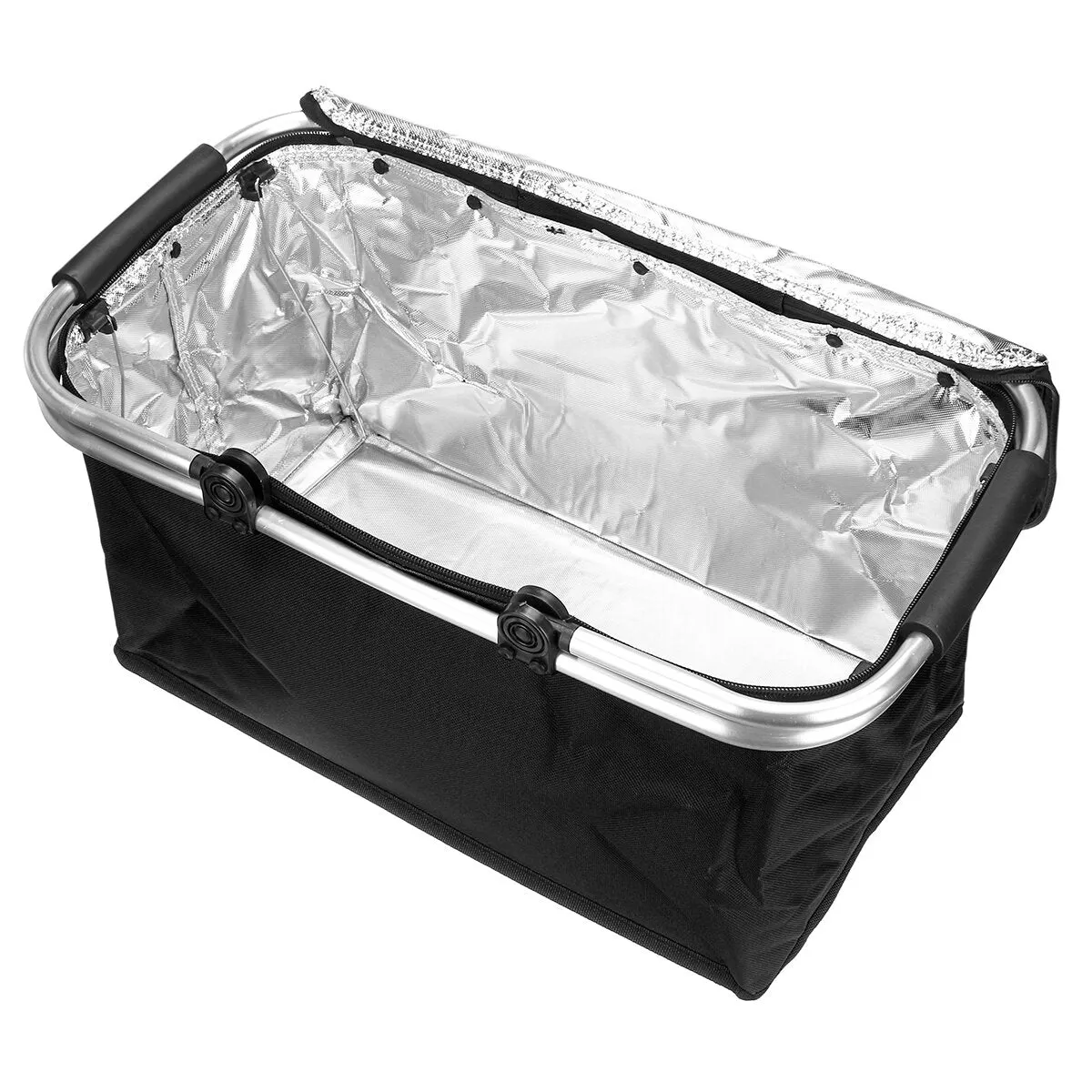 30L Upgraded Picnic Basket Insulated Cooler Storage Basket Folding Picnic Bag Picnic Basket Foldable Picnic Bag Outdoor Camping Panic Heat & Cool Insulation Oxford Cloth 18''11''9.4''