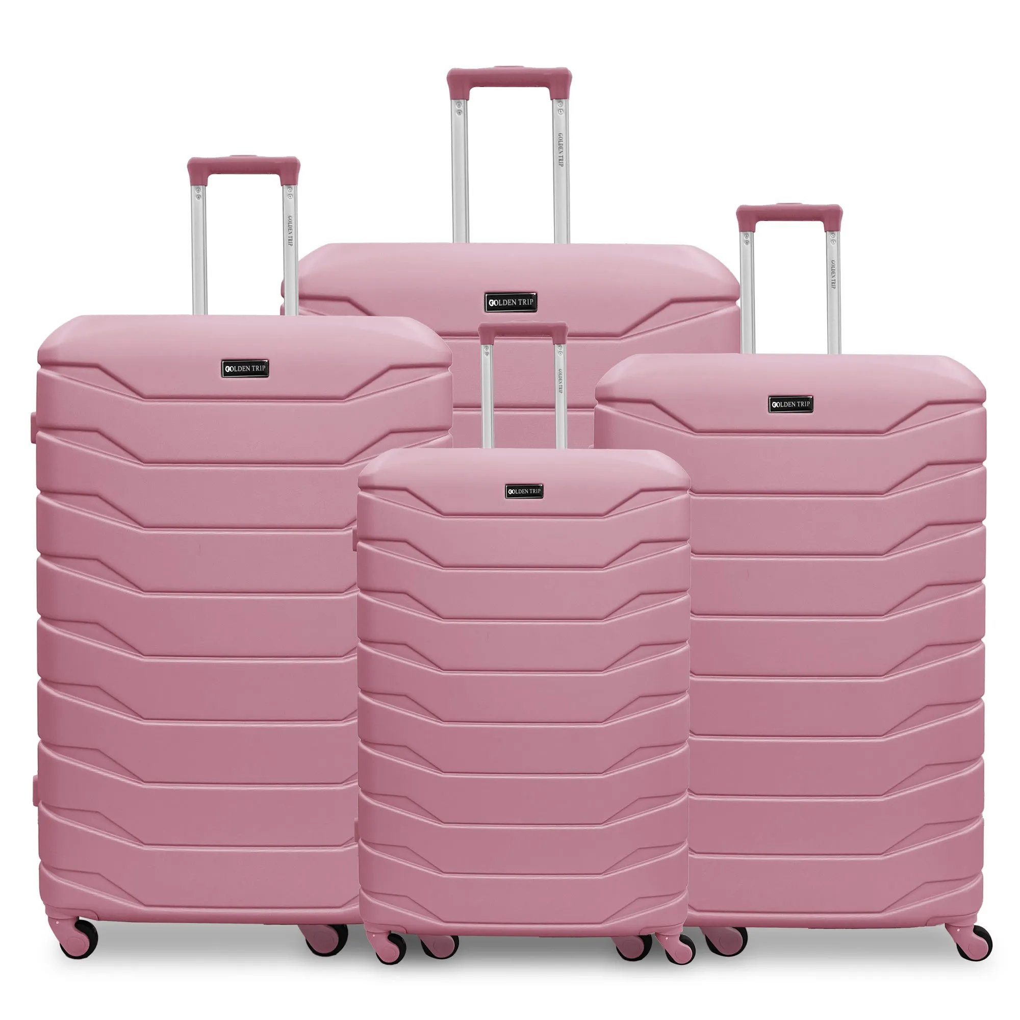Armoured Expandable 4Pc Abs Luggage Set (20/24/28/32")