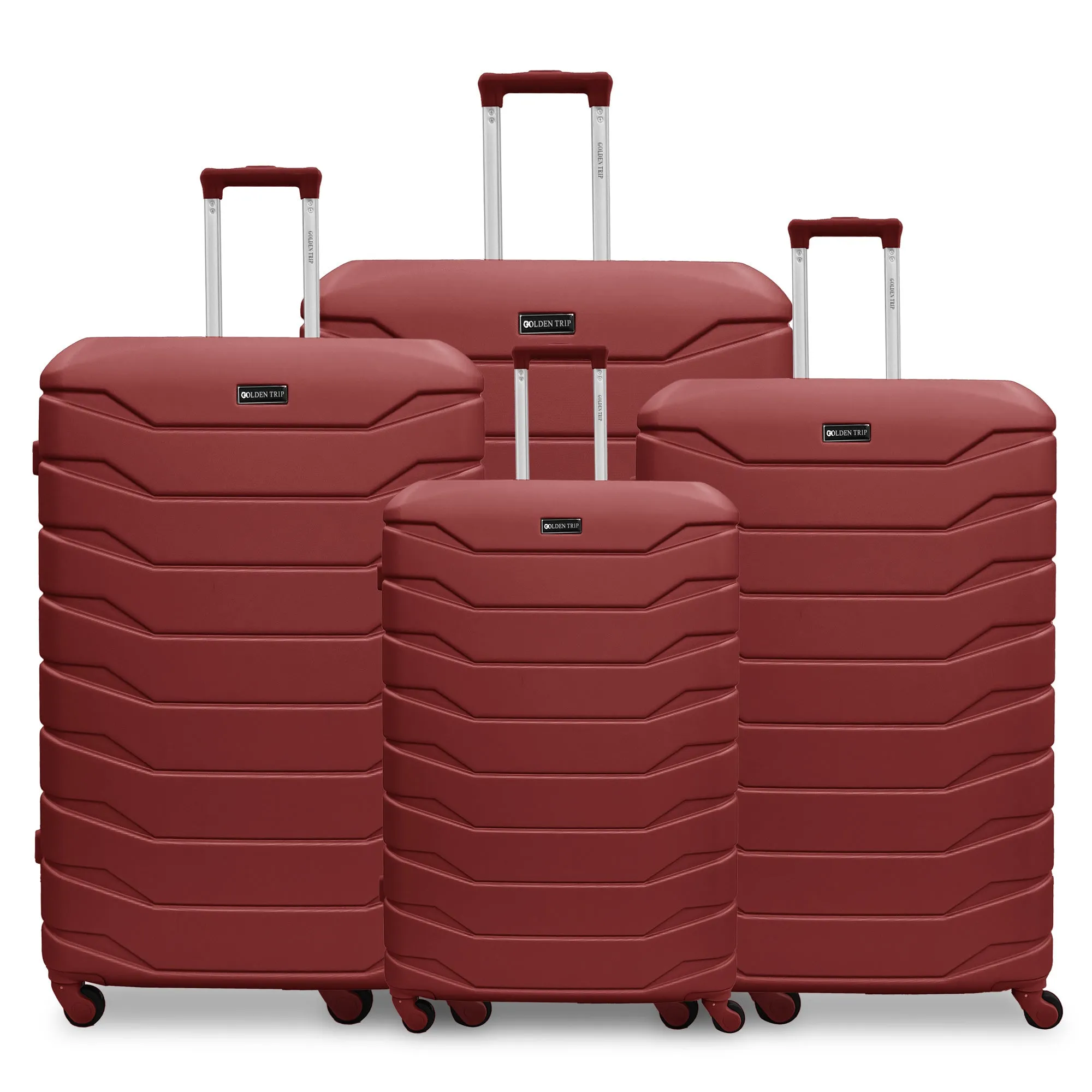 Armoured Expandable 4Pc Abs Luggage Set (20/24/28/32")
