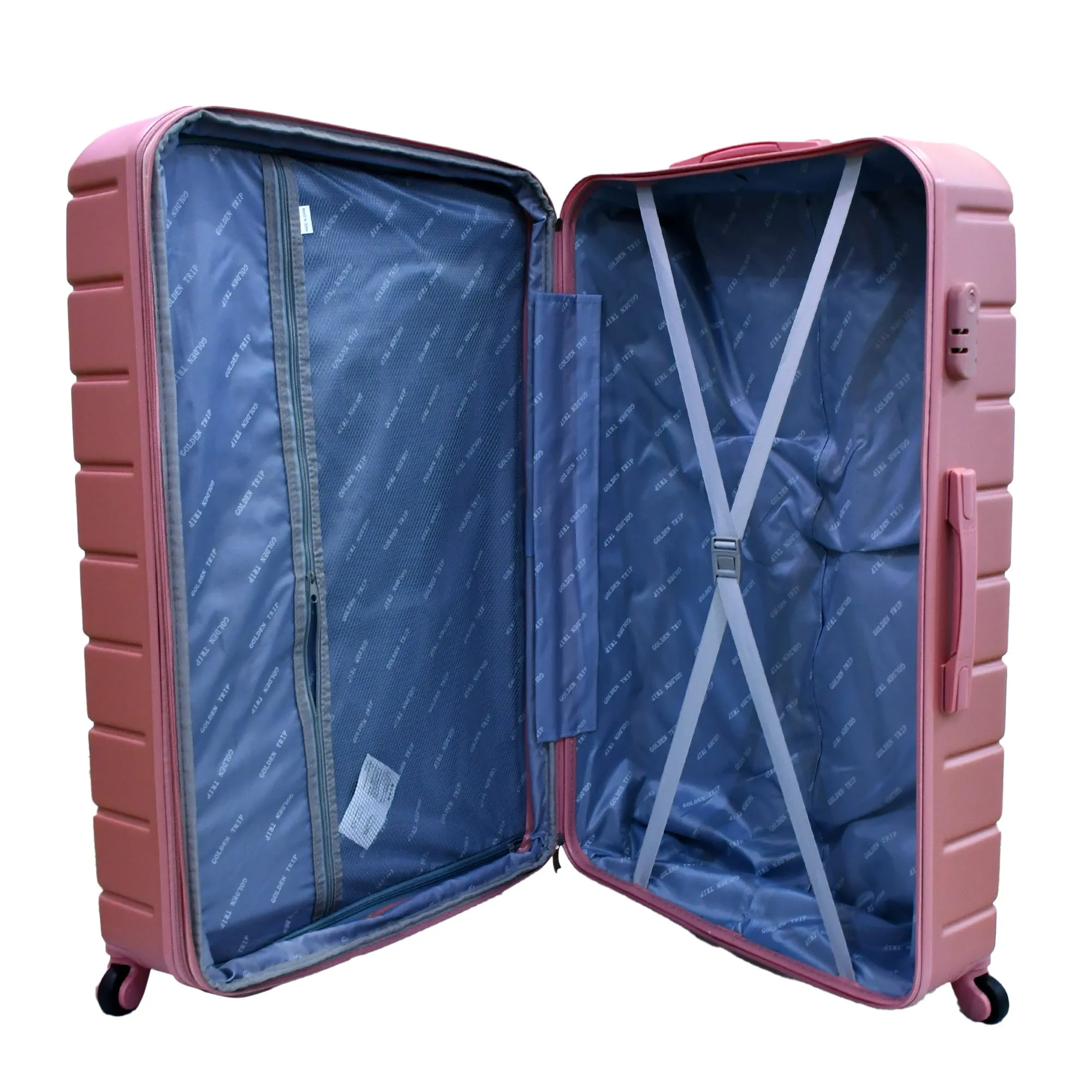 Armoured Expandable 4Pc Abs Luggage Set (20/24/28/32")