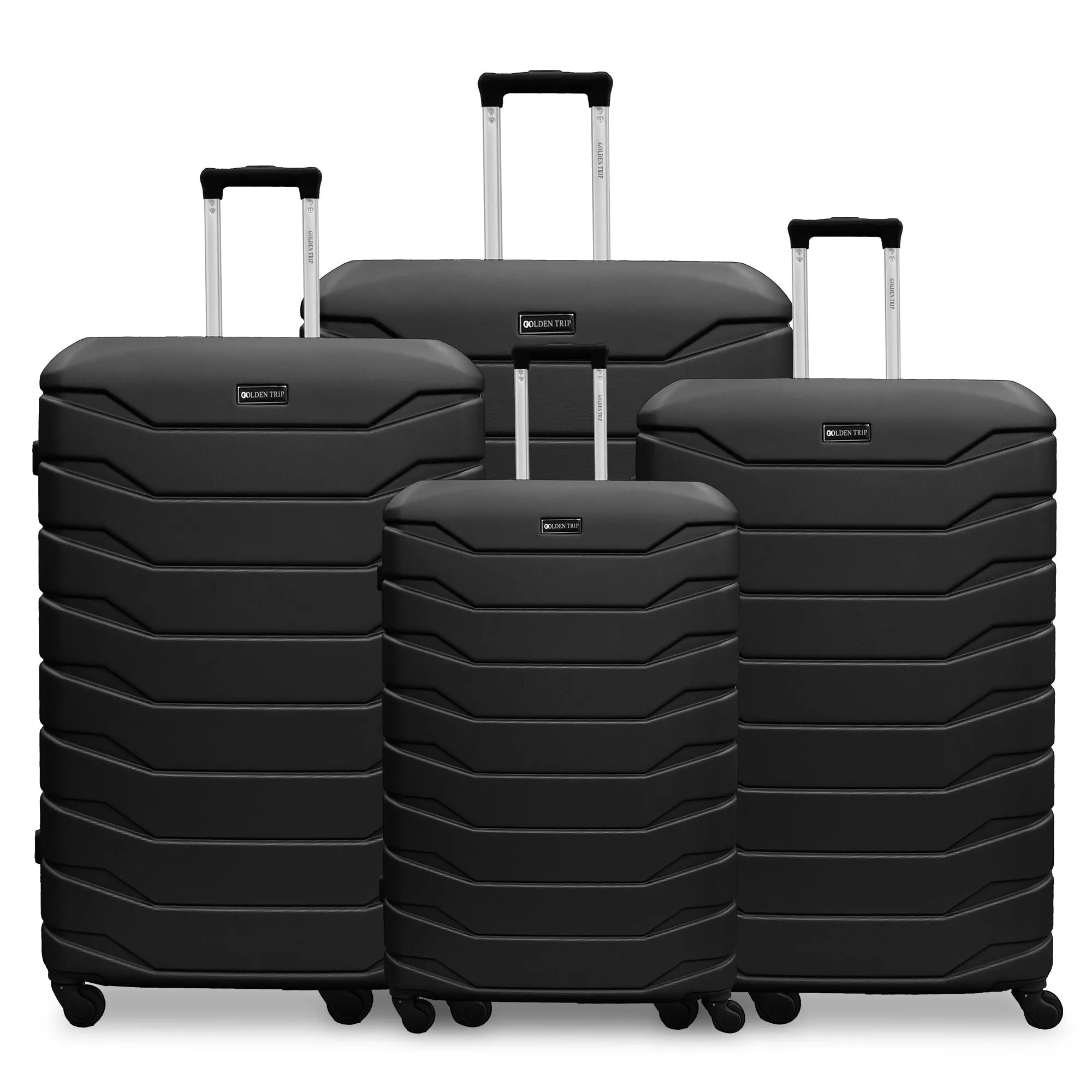 Armoured Expandable 4Pc Abs Luggage Set (20/24/28/32")