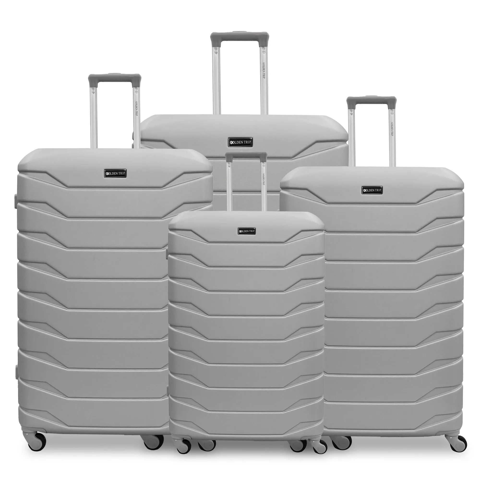 Armoured Expandable 4Pc Abs Luggage Set (20/24/28/32")