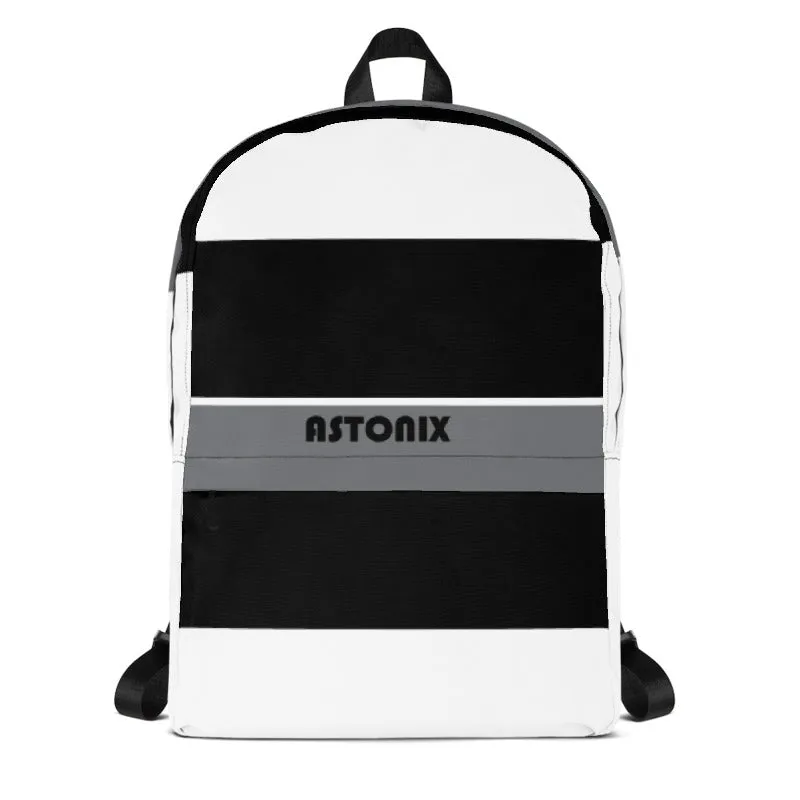 Astonix Black And White Flag Backpack