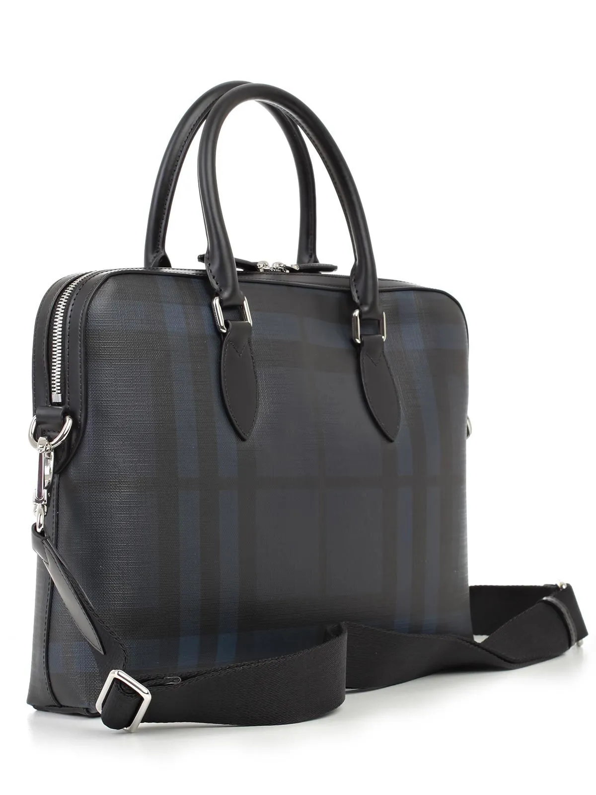 Burberry Check Printed Briefcase Bag