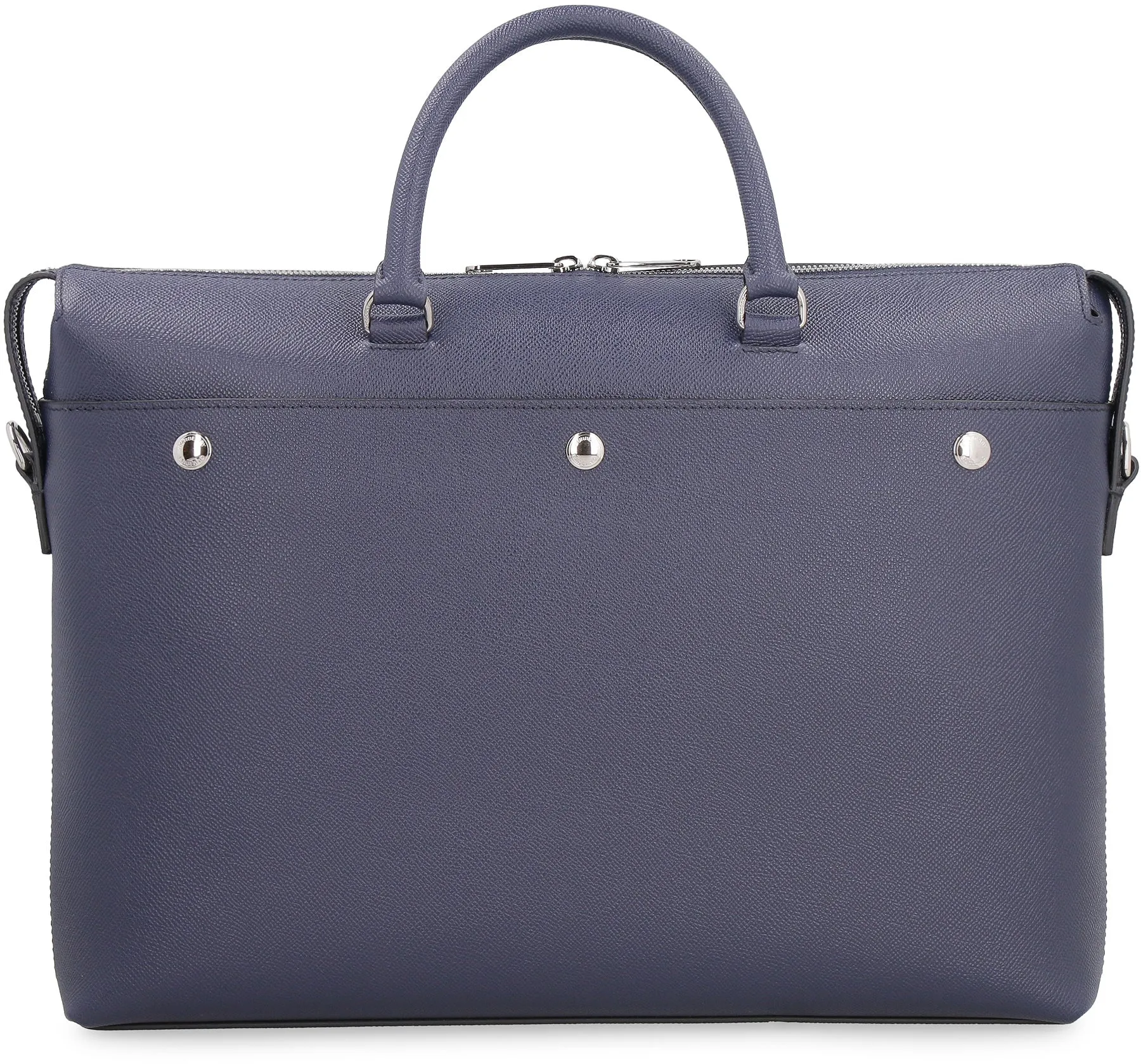 Burberry Logo Printed Zipped Briefcase