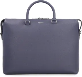 Burberry Logo Printed Zipped Briefcase