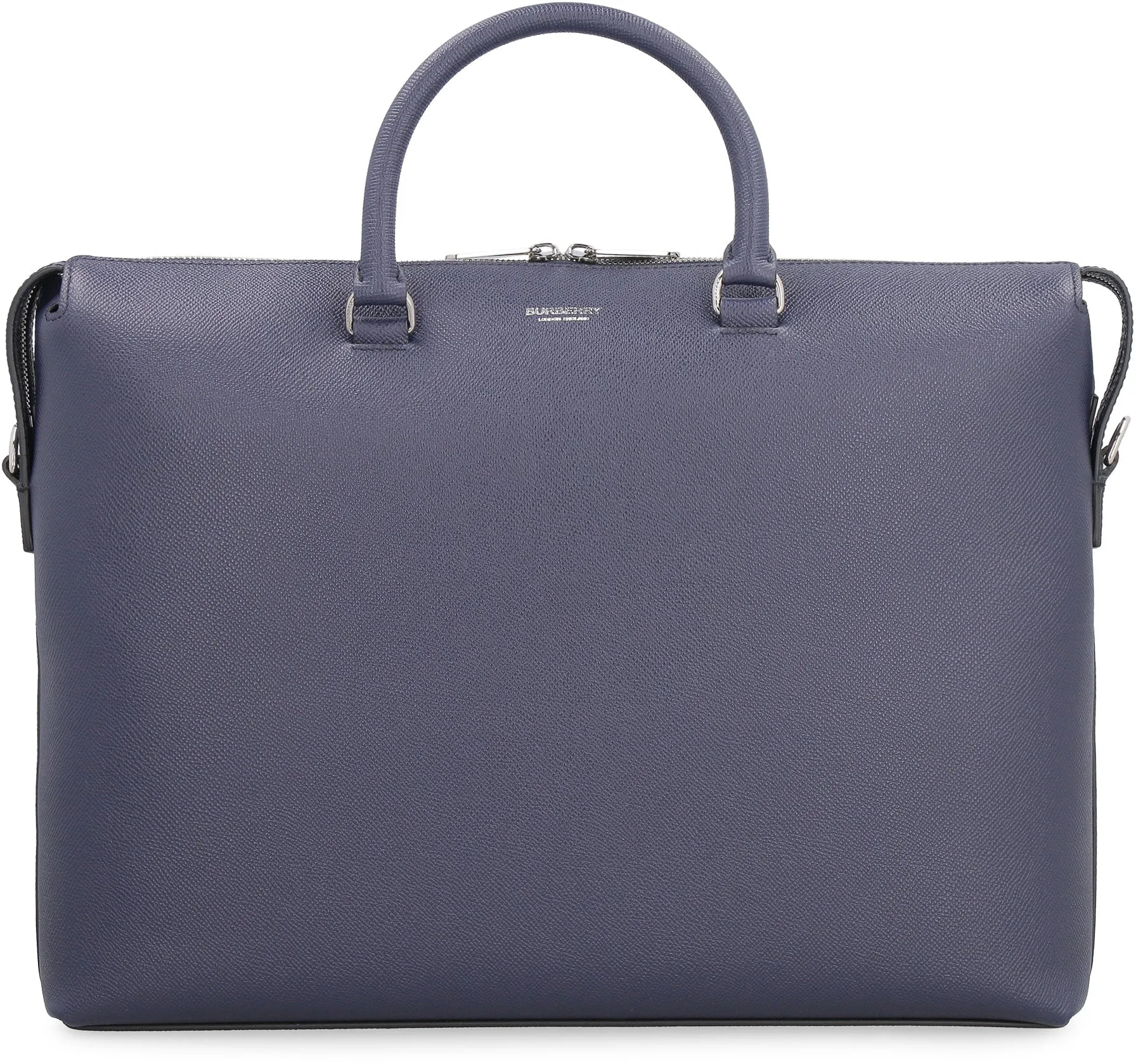 Burberry Logo Printed Zipped Briefcase