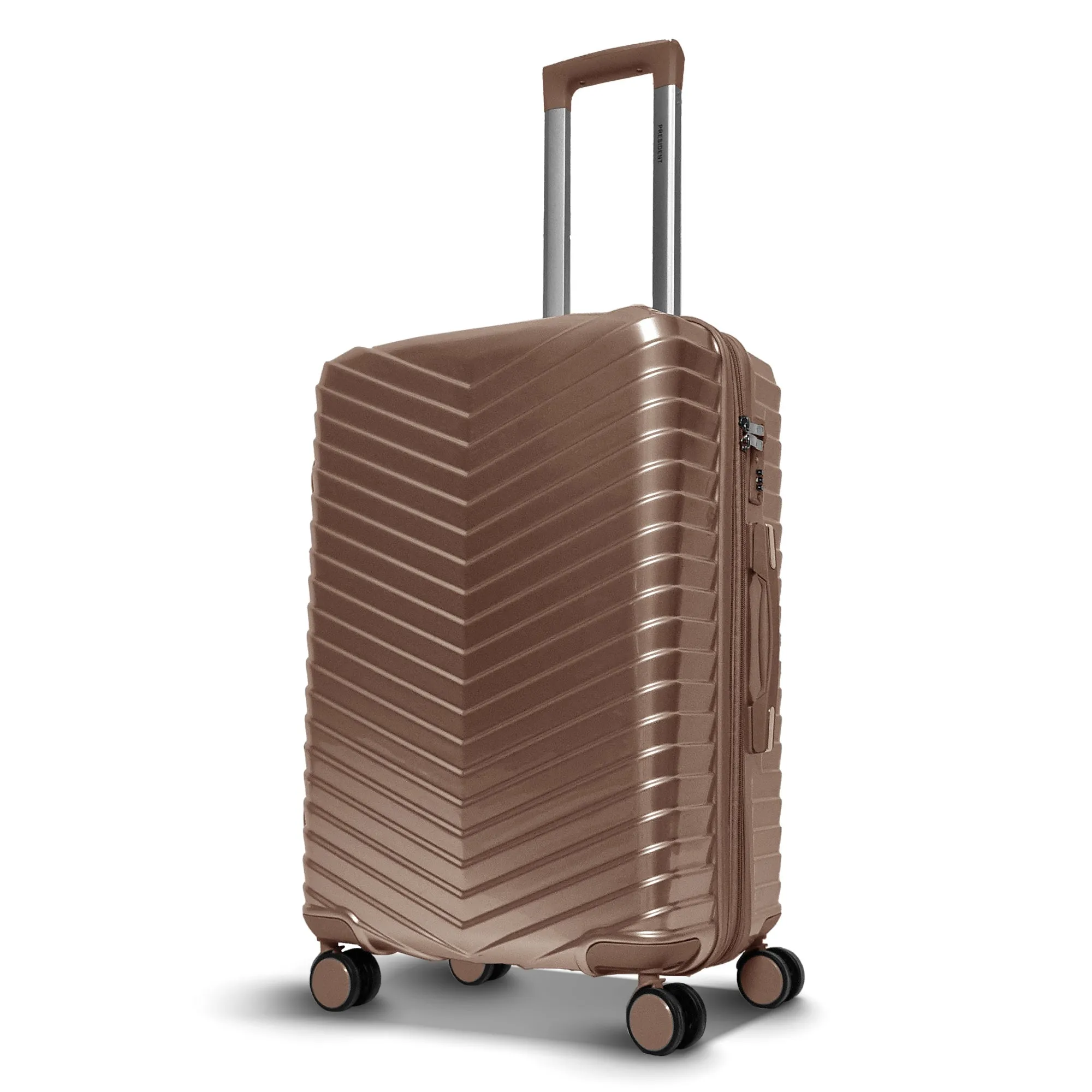 Chevron President PolyCarbonate 3pc Set Luggage (28"/24"/20")