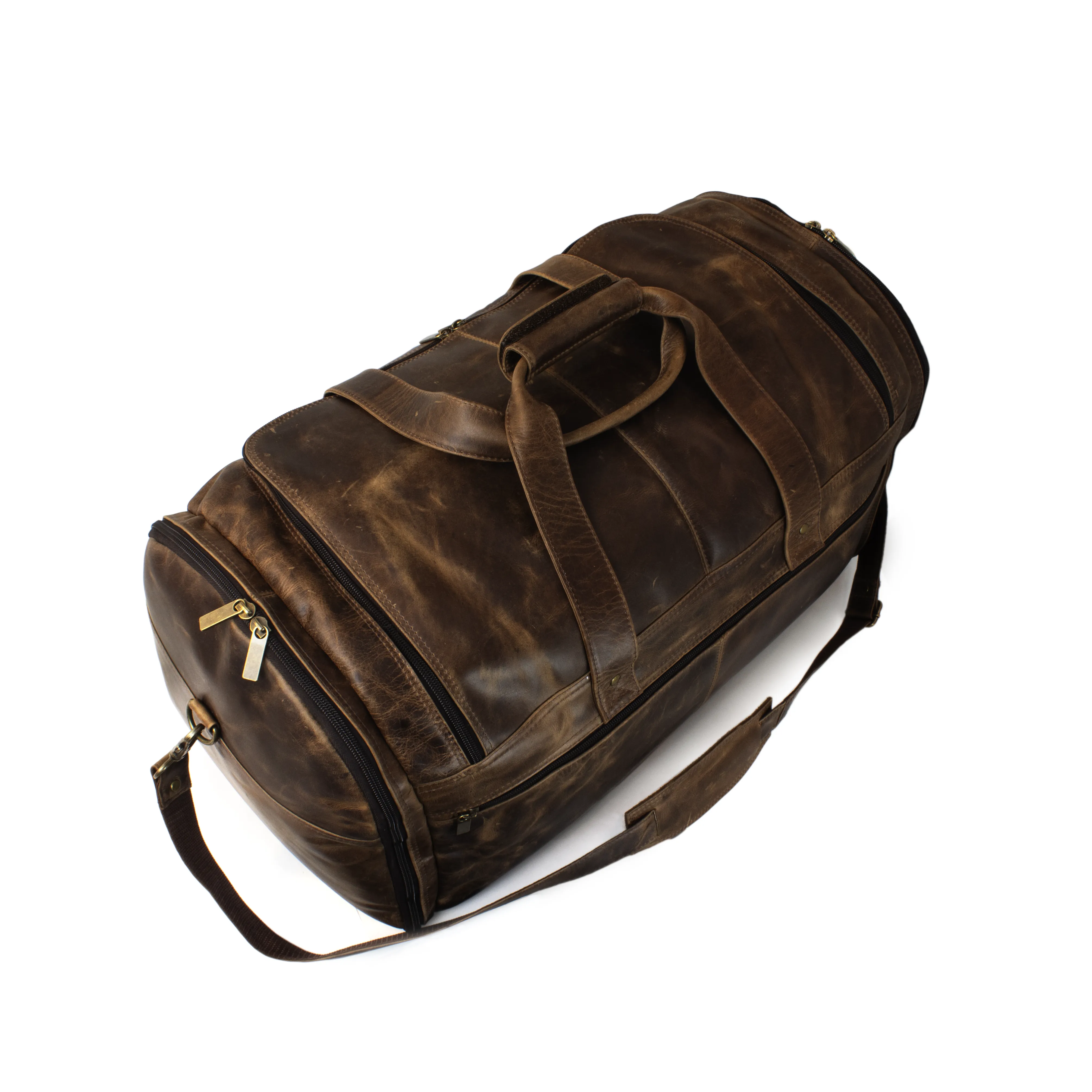DayTrekr Distressed Leather Duffel