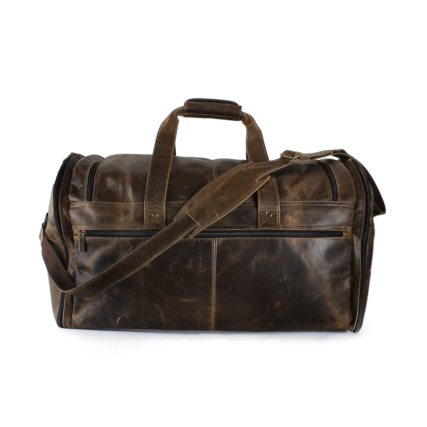 DayTrekr Distressed Leather Duffel