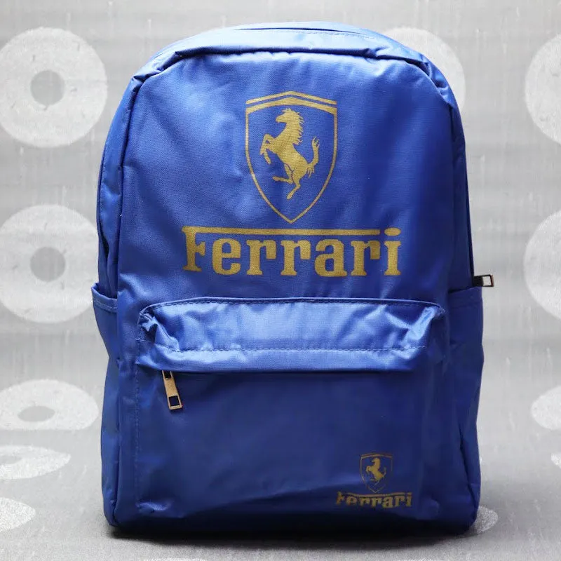 FERRARI Backpack For Boys And Girls, High Quality School Bags, Laptop Backpack Hostel Shoulder Bag #111