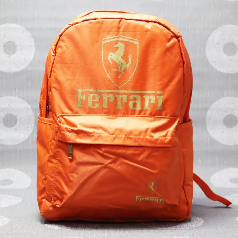 FERRARI Backpack For Boys And Girls, High Quality School Bags, Laptop Backpack Hostel Shoulder Bag #111