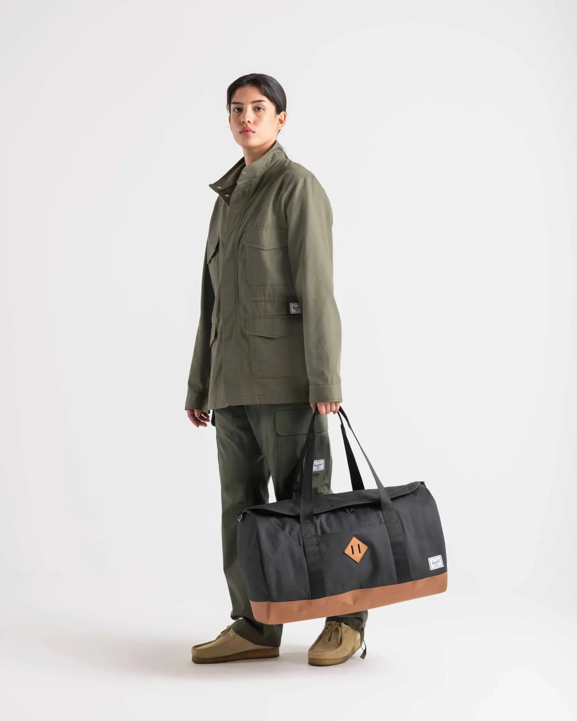 Heritage Duffle (Black   Saddle Brown)