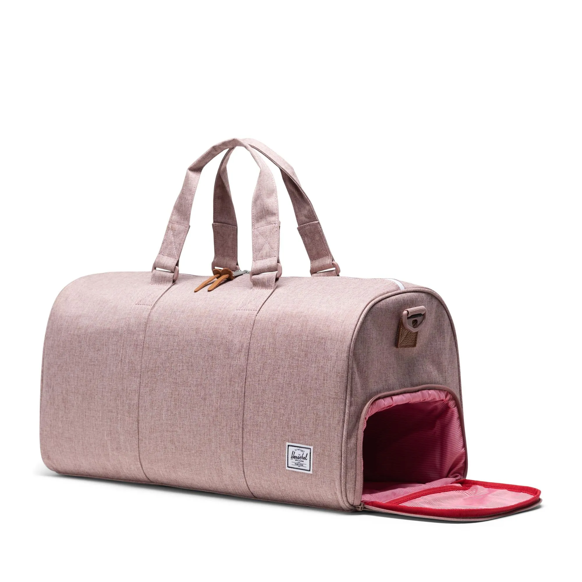 Herschel Novel Mid-volume, ash rose crosshatch