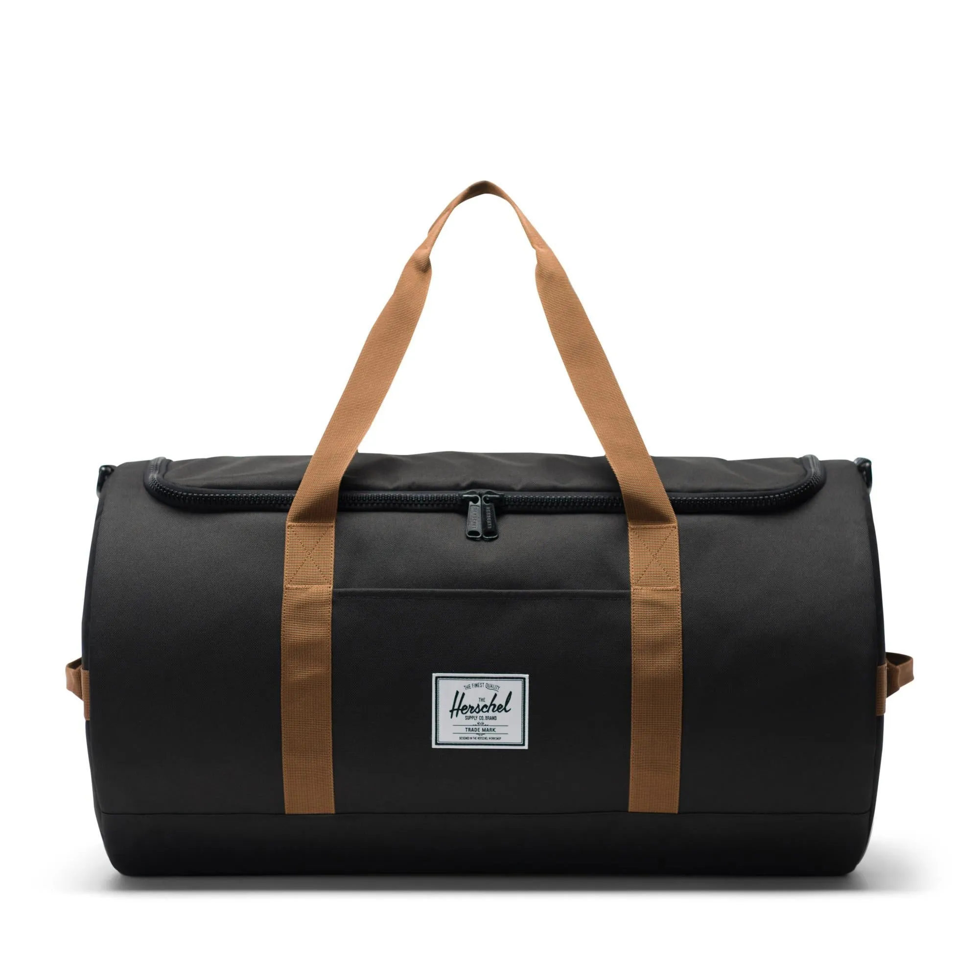 Herschel Sutton duffle, Black/Saddle Brown