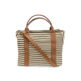 JOY SUSAN GWEN MEDIUM CANVAS TOTE BAG NEUTRAL/WHITE