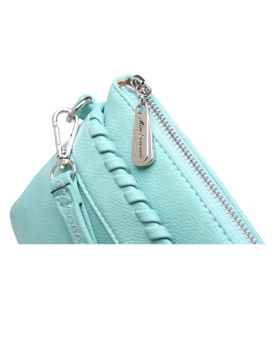 Miss Serenade Poppy Cross Body Bag Mint Green