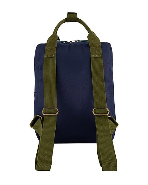 Navy Colourblock Backpack
