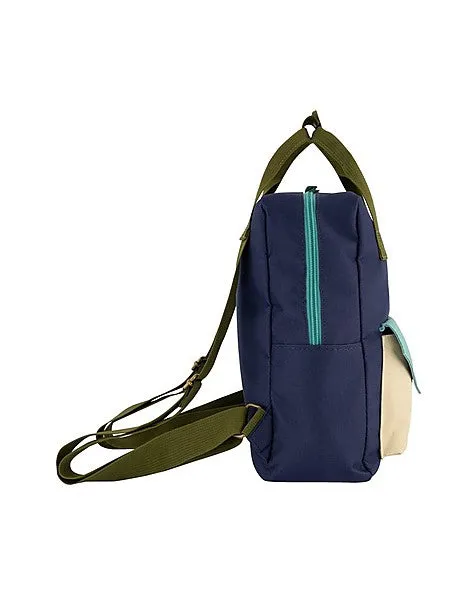 Navy Colourblock Backpack