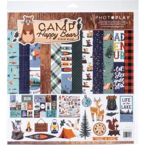 PhotoPlay Collection Pack 12in x 12in Happy Camper Bear*