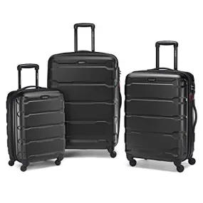 Samsonite Omni PC Hardside Expandable Luggage with Spinner Wheels, Black