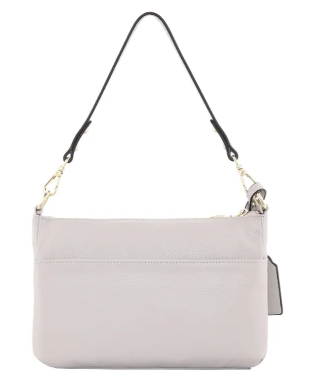 Serenade Kayla Elegant Leather Handbag Pebble