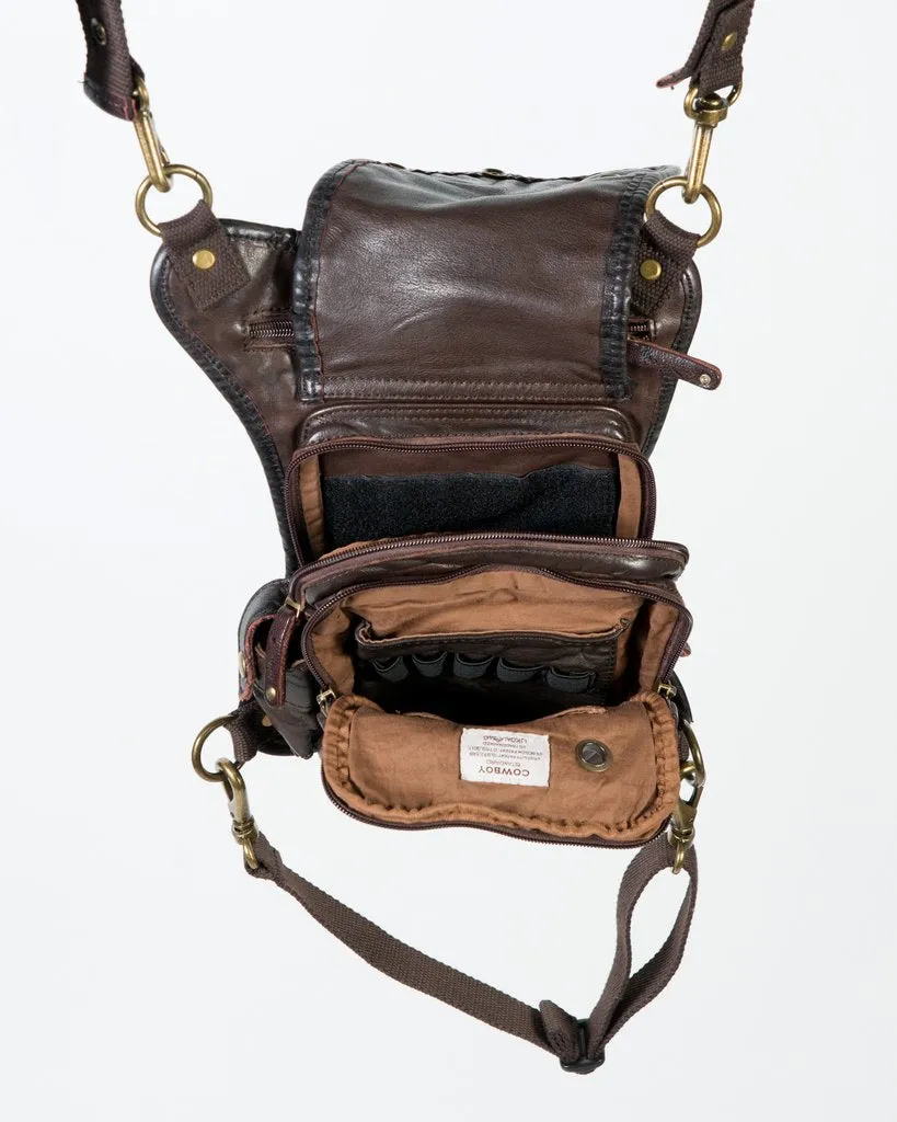 Ukoala Cowboy Brown Leather Bag
