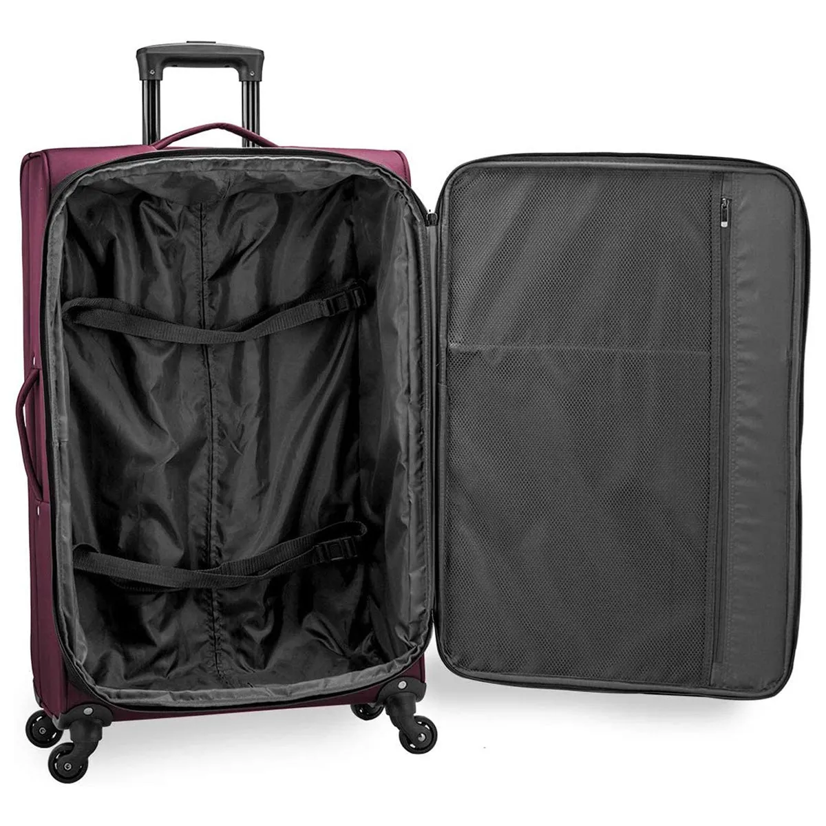 U.S. Traveler Anzio Softside Expandable Spinner Luggage, 3 Piece Set