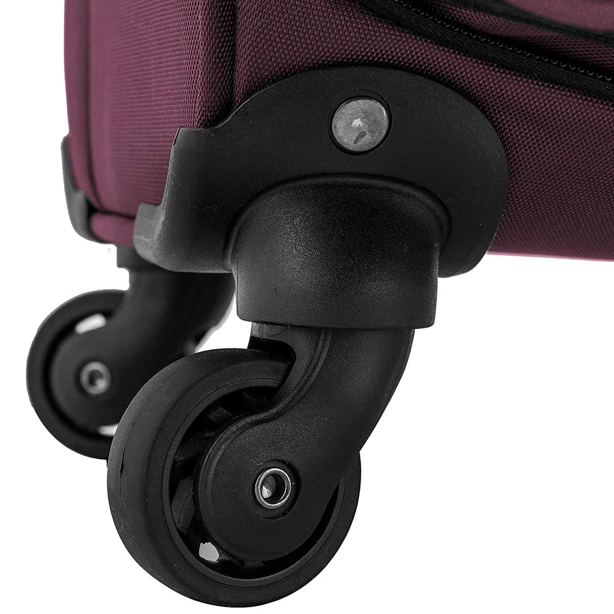 U.S. Traveler Anzio Softside Expandable Spinner Luggage, 3 Piece Set