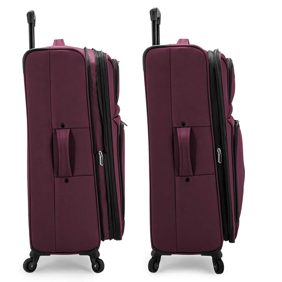 U.S. Traveler Anzio Softside Expandable Spinner Luggage, 3 Piece Set