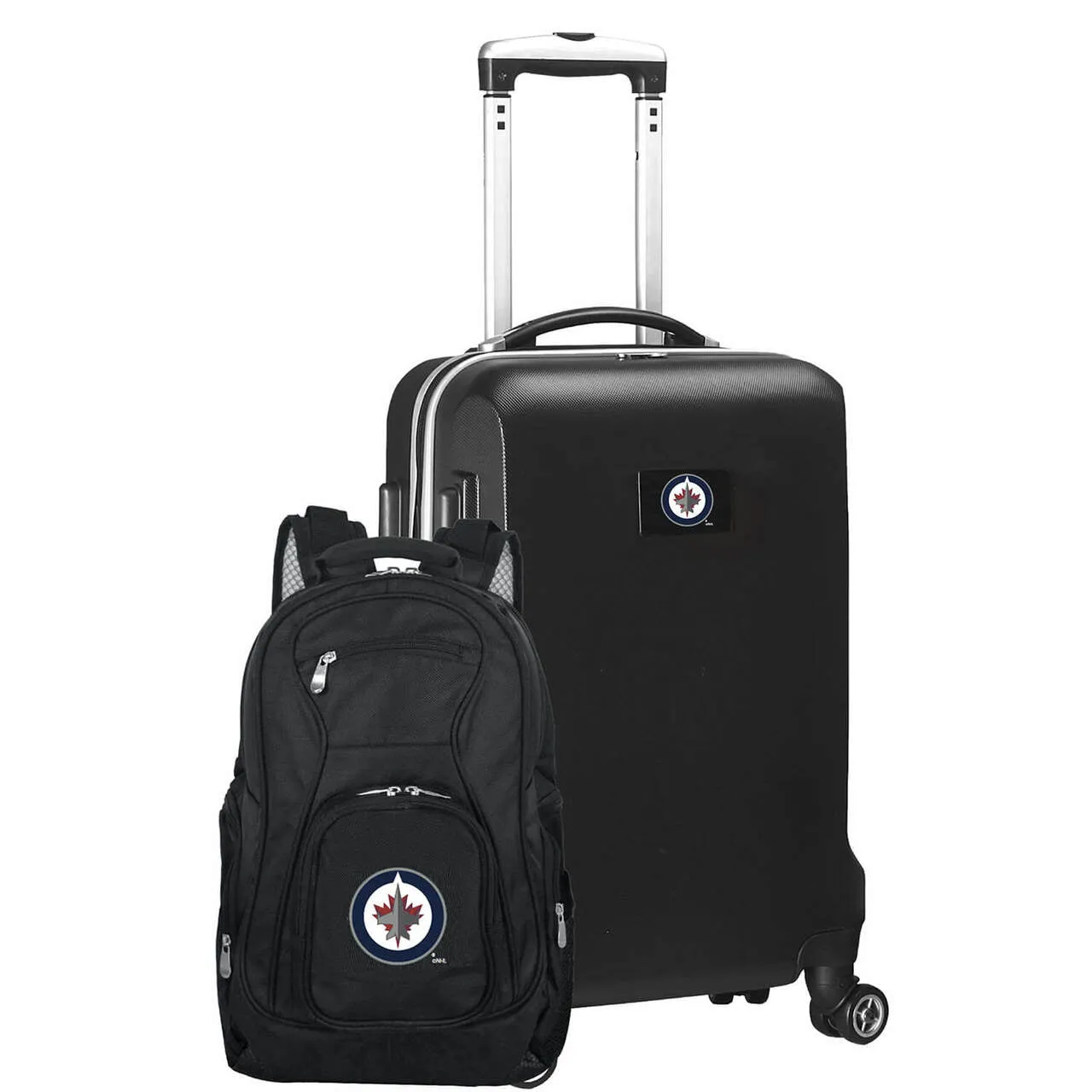 Winnipeg Jets Deluxe 2-Piece Backpack and Carry-on Set in Black